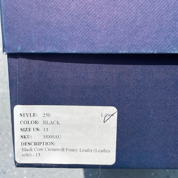 NIB Jay Butler Cromwell Penny Loafer SIZE 13 Black - Picture 2 of 5